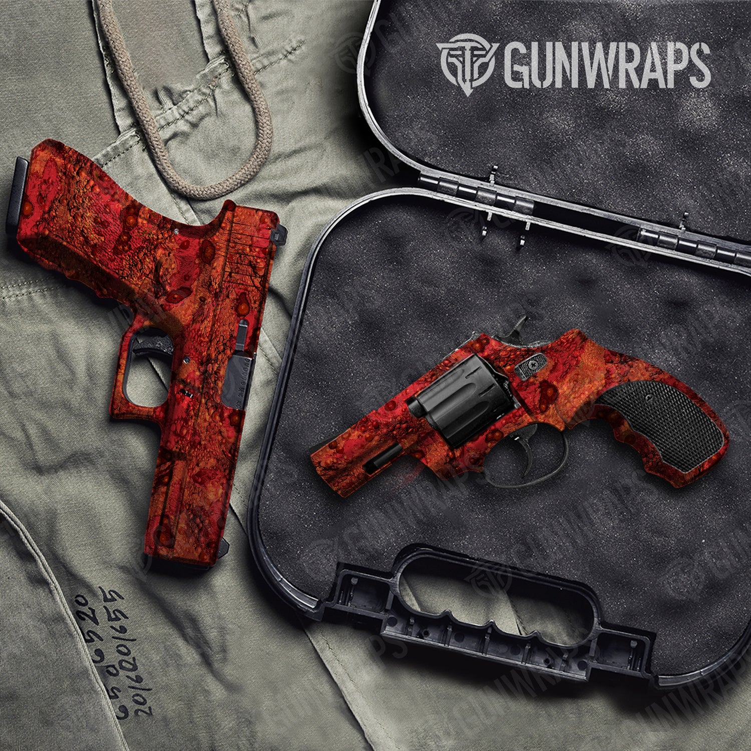 Handgun Toadaflage Magma Camo Gun Skin Vinyl Wrap