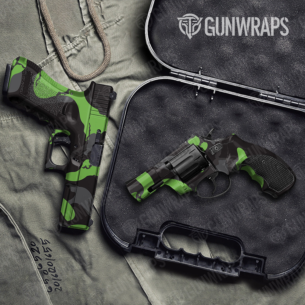 Handgun Ragged XL Metro Green Camo Gun Skin Vinyl Wrap