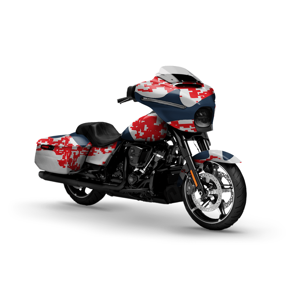 Compound America Motorcycle Camo Vinyl Wrap