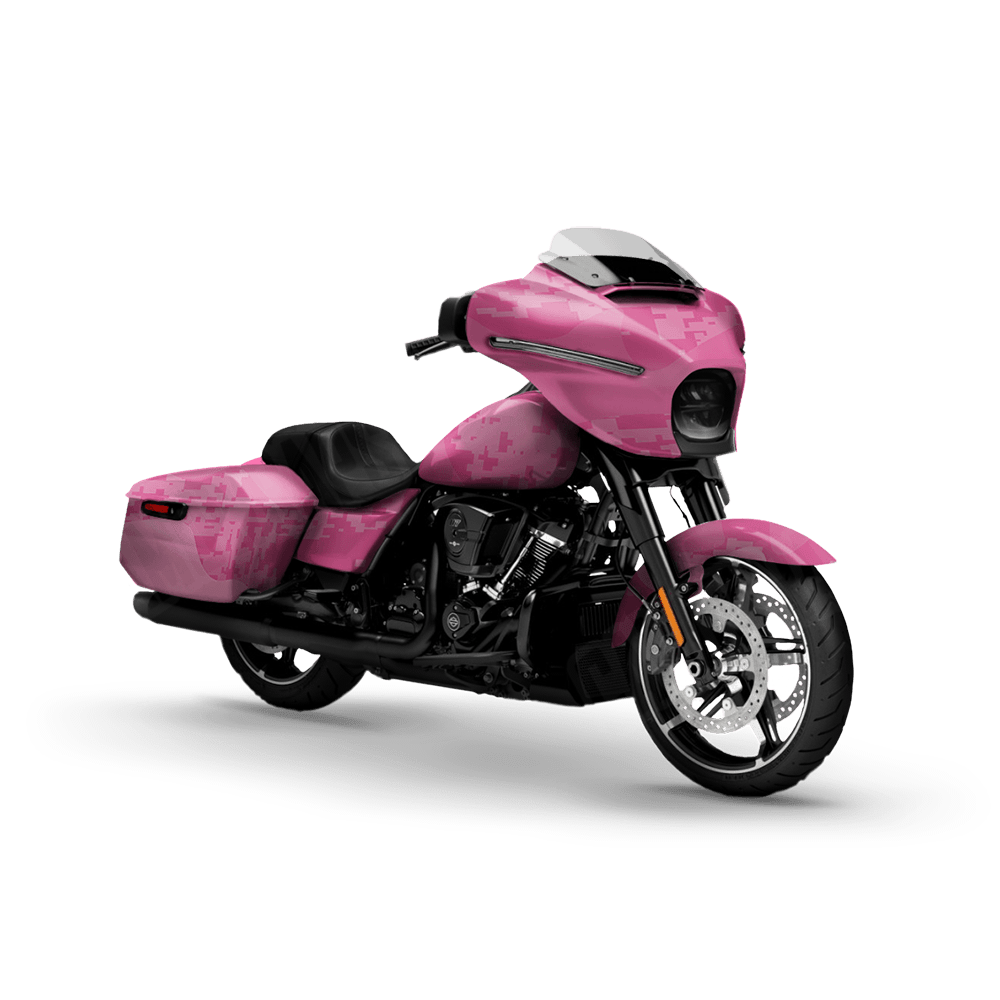 Compound Elite Pink Motorcycle Camo Vinyl Wrap
