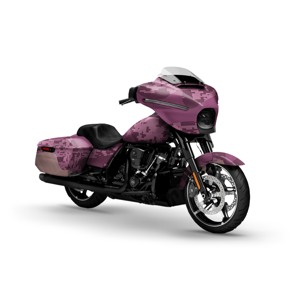 Compound Floral Motorcycle Camo Vinyl Wrap