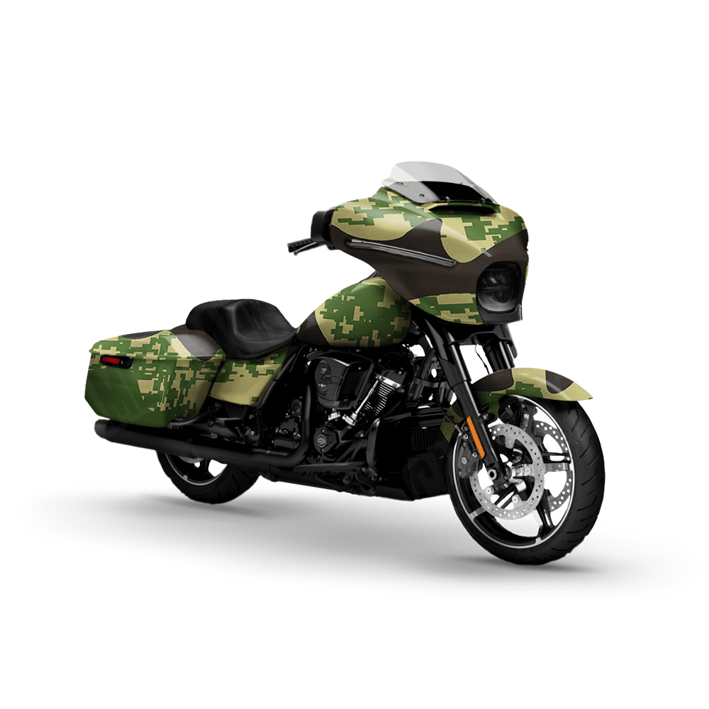 Compound Jungle Motorcycle Camo Vinyl Wrap