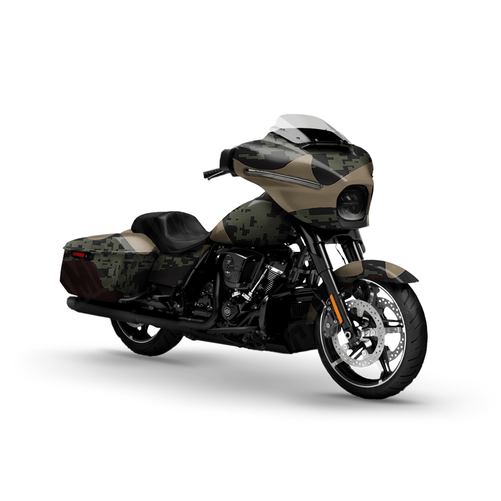 Compound Militant Blood Motorcycle Camo Vinyl Wrap