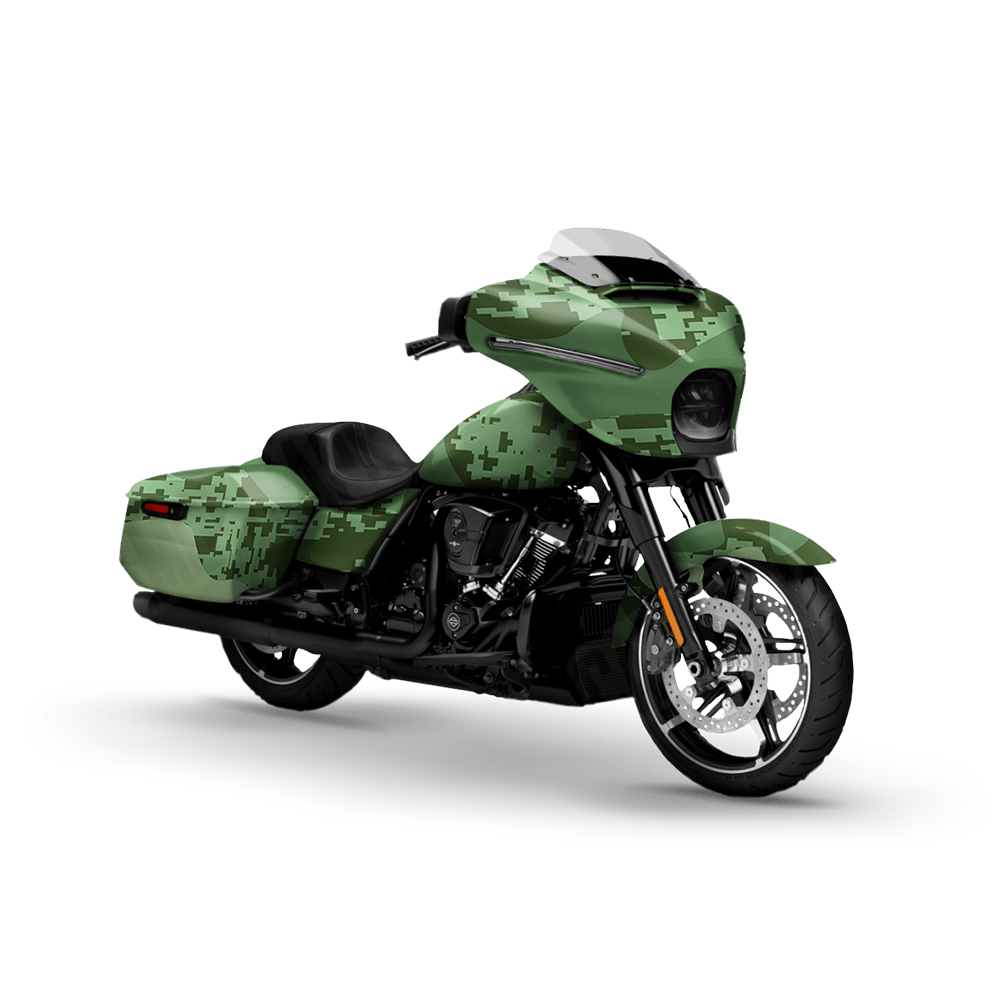 Compound Pistachio Motorcycle Camo Vinyl Wrap