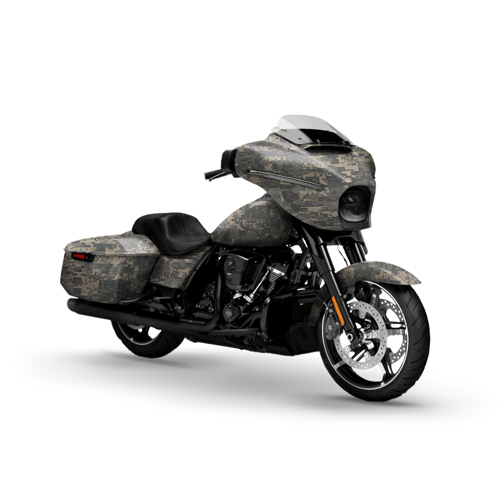 Digital Army Motorcycle Camo Vinyl Wrap