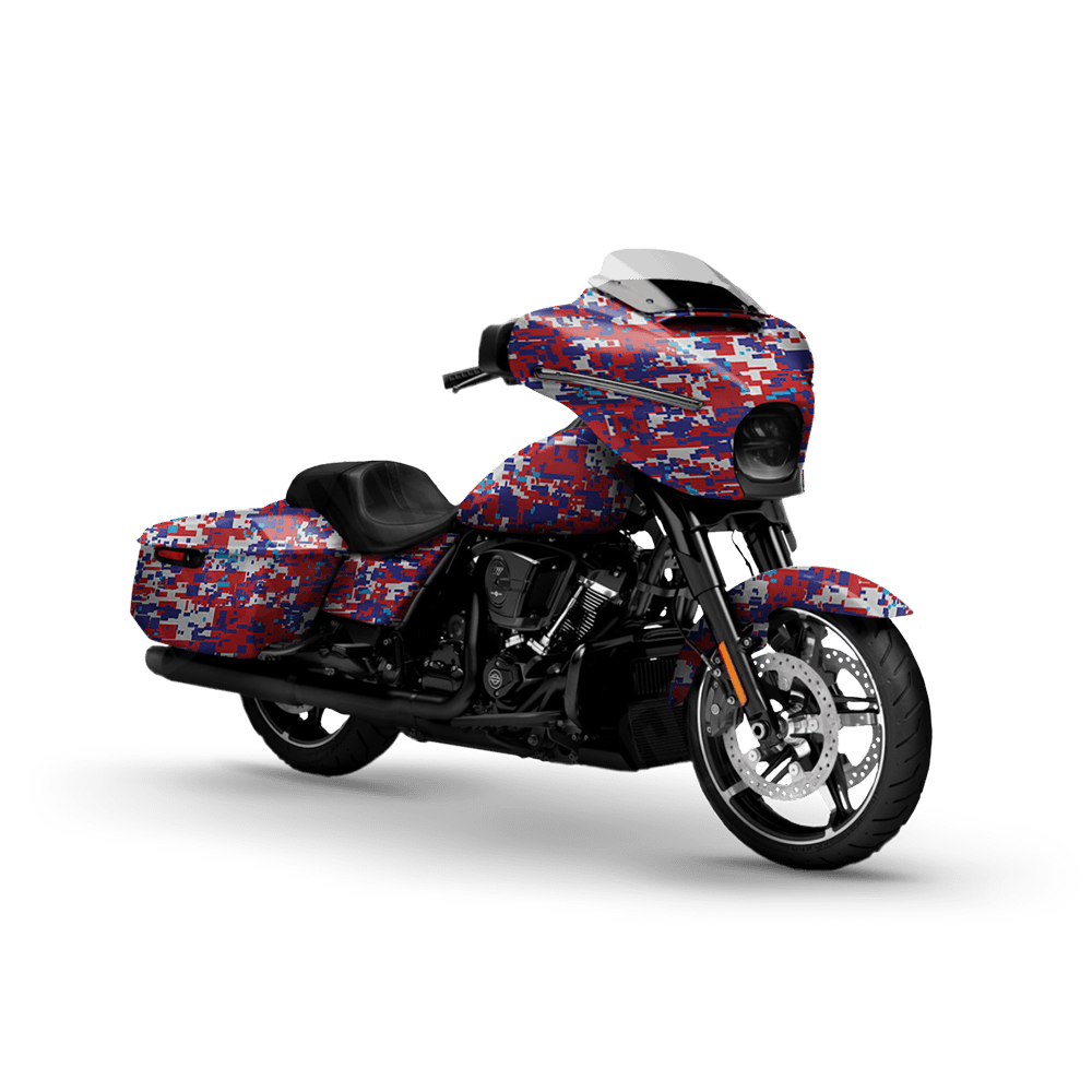 Digital M Series Motorcycle Camo Vinyl Wrap