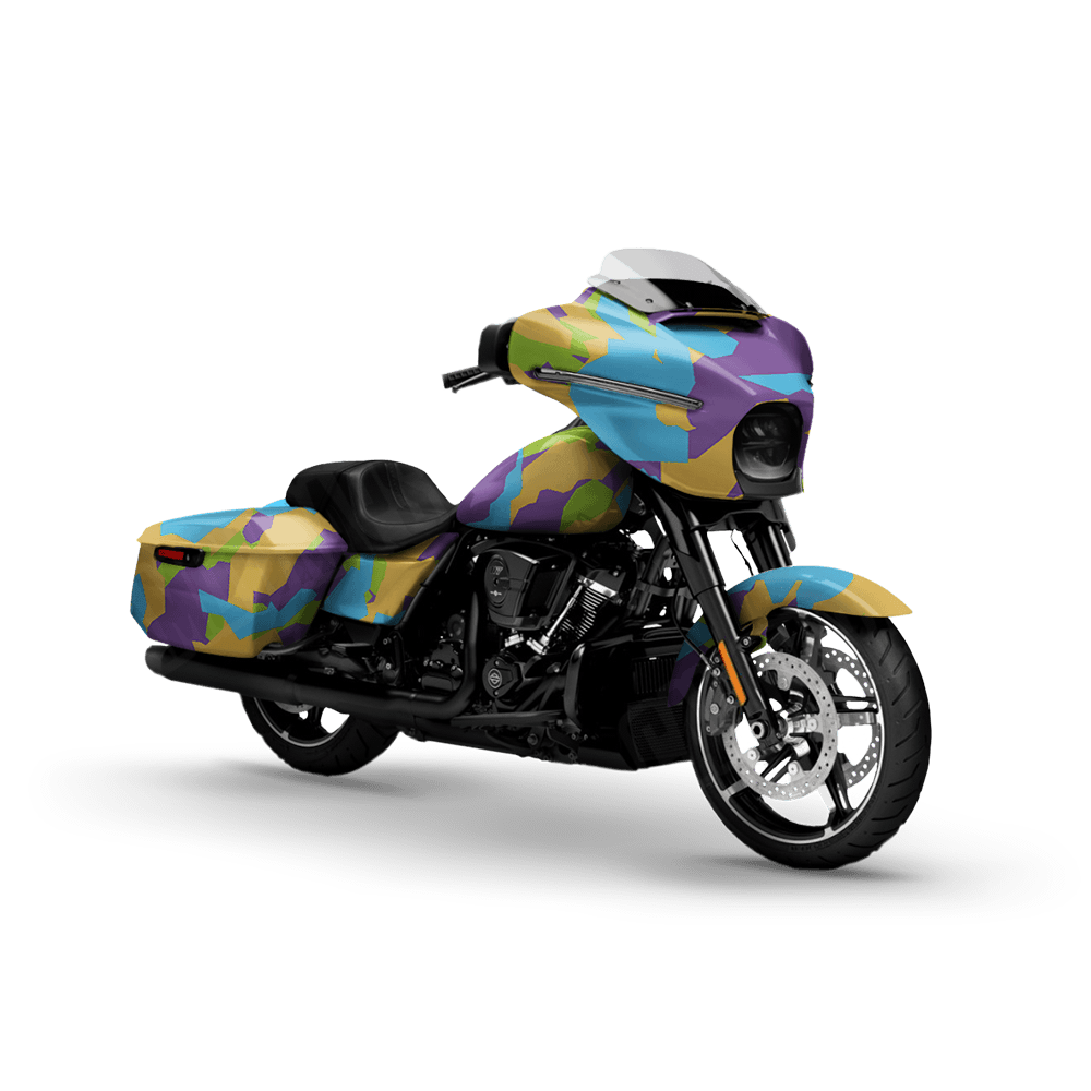 Erratic Carnival Motorcycle Camo Vinyl Wrap