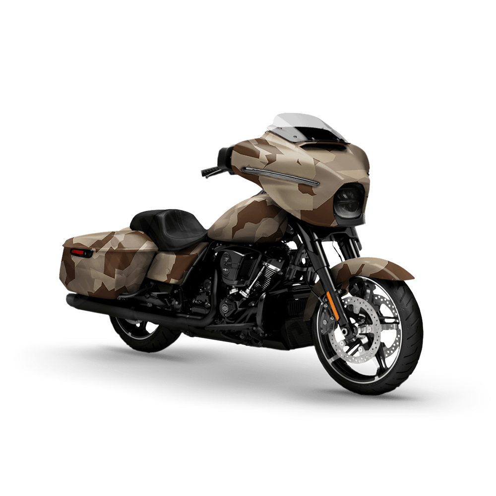 Erratic Desert Motorcycle Camo Vinyl Wrap