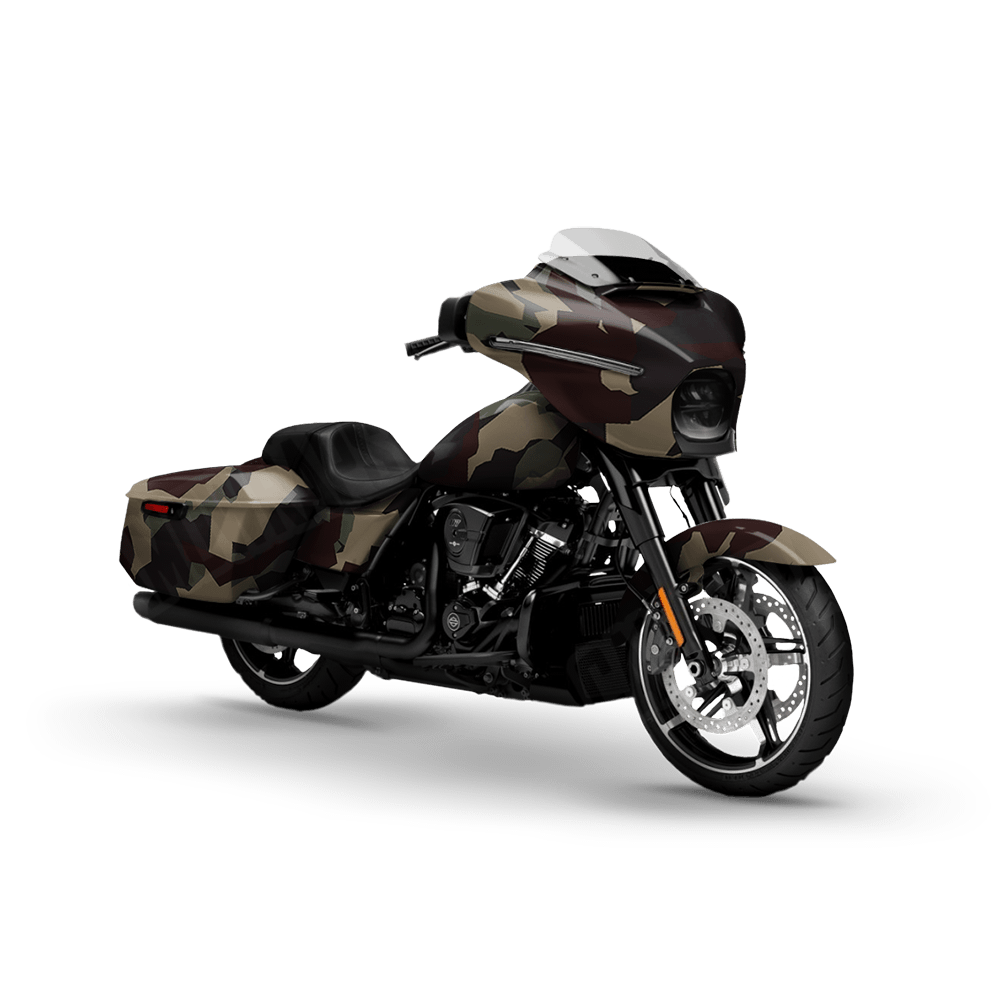 Erratic Militant Blood Motorcycle Camo Vinyl Wrap