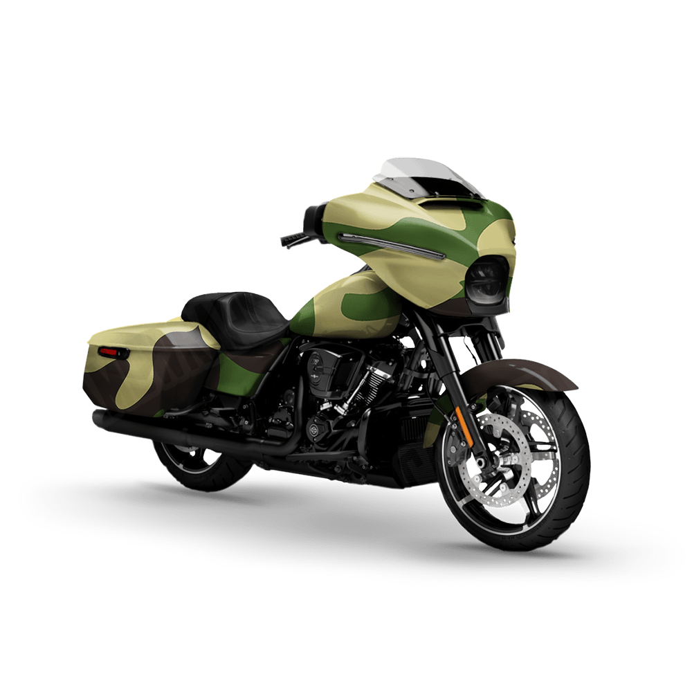 Jumbo Classic Jungle Motorcycle Camo Vinyl Wrap