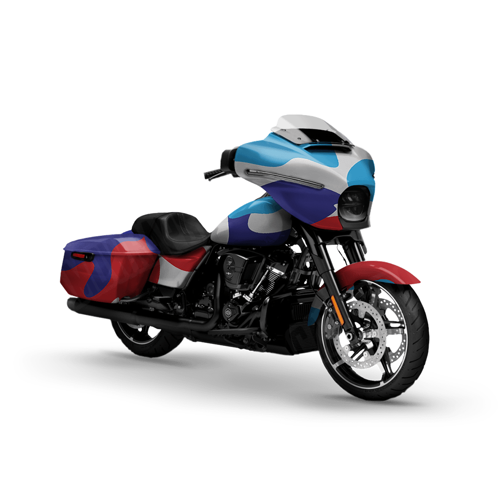 Jumbo Classic M Series Motorcycle Camo Vinyl Wrap