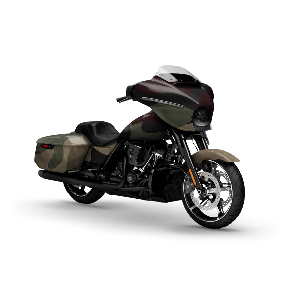 Jumbo Classic Militant Blood Motorcycle Camo Vinyl Wrap