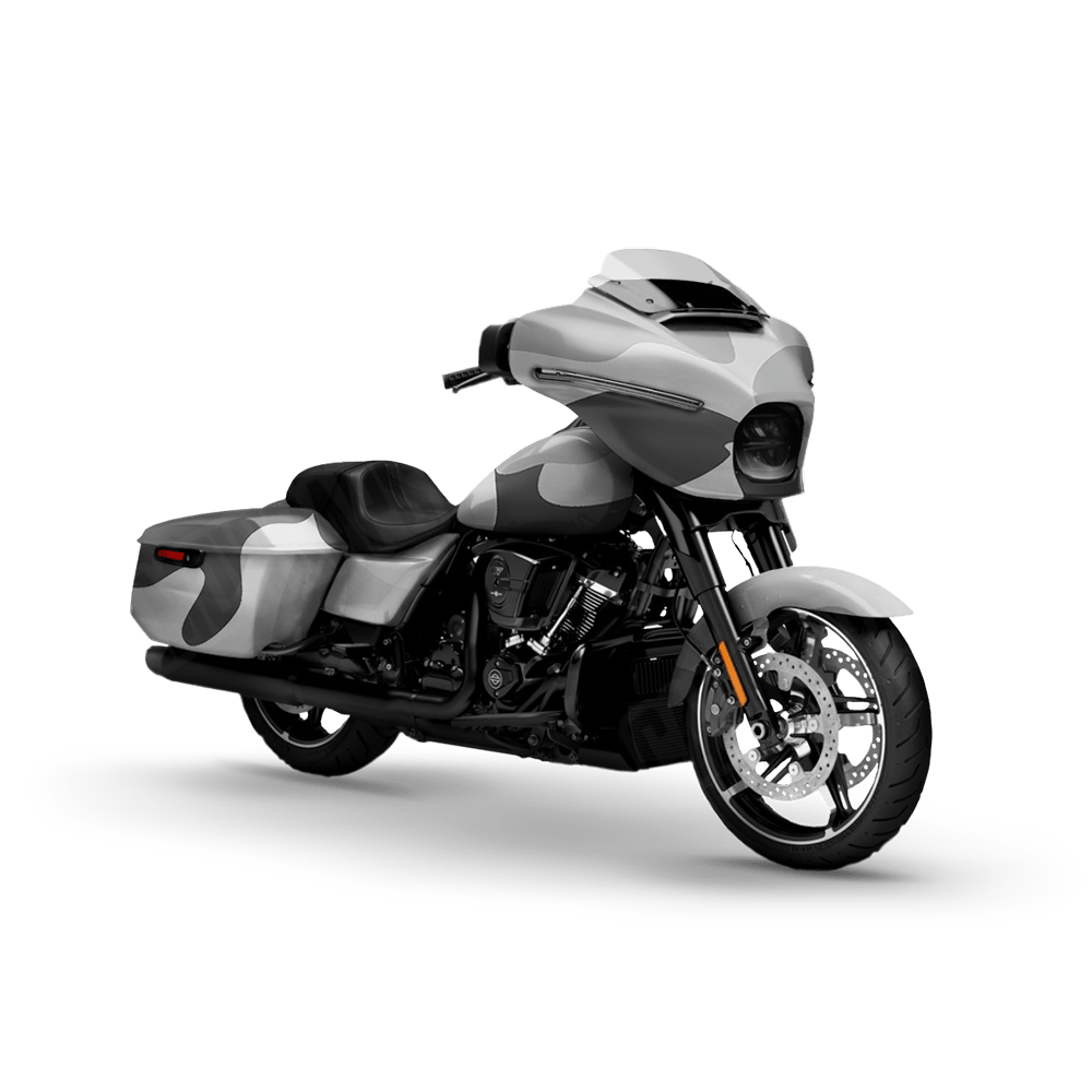 Jumbo Classic Snow Motorcycle Camo Vinyl Wrap