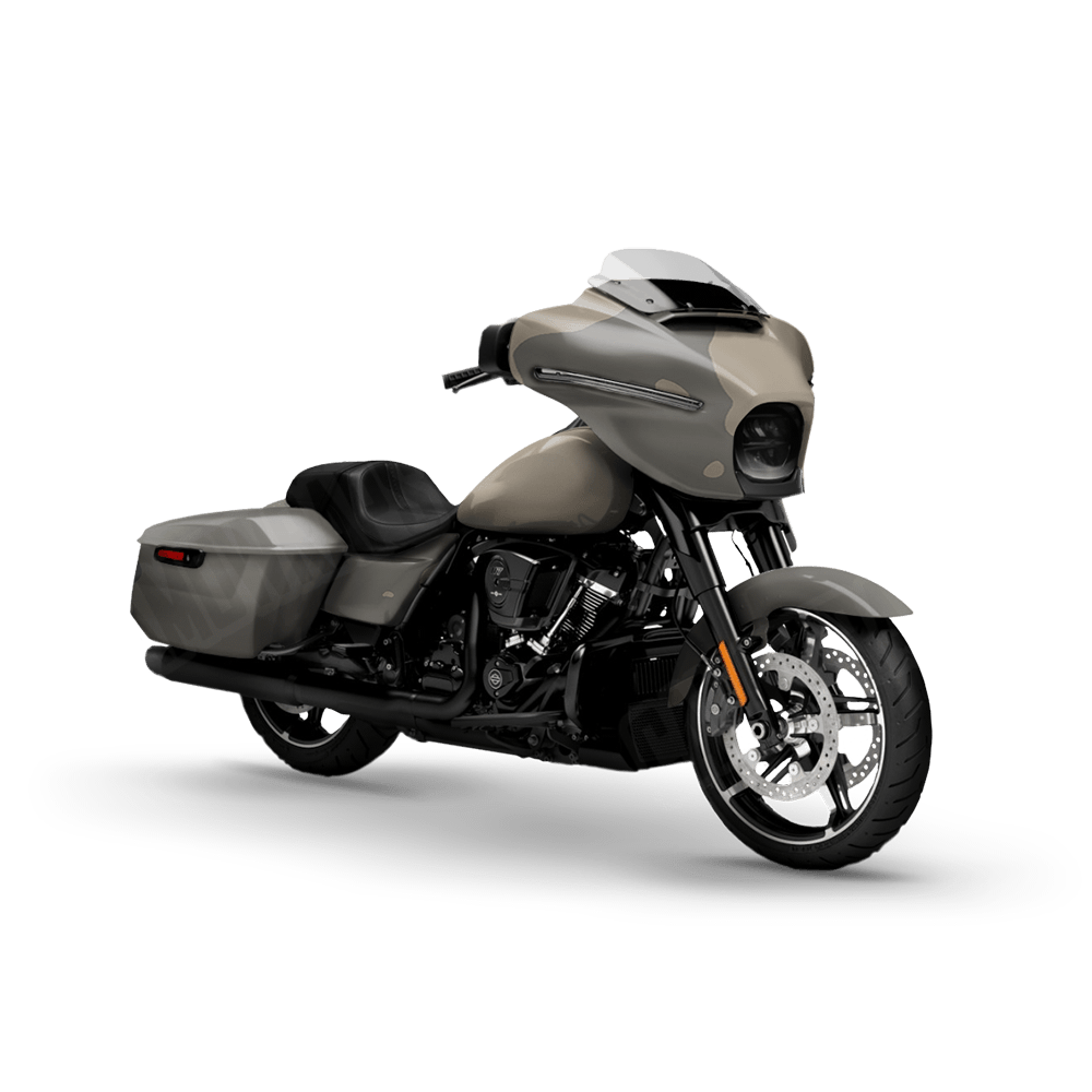 Jumbo Cumulus Army Motorcycle Camo Vinyl Wrap