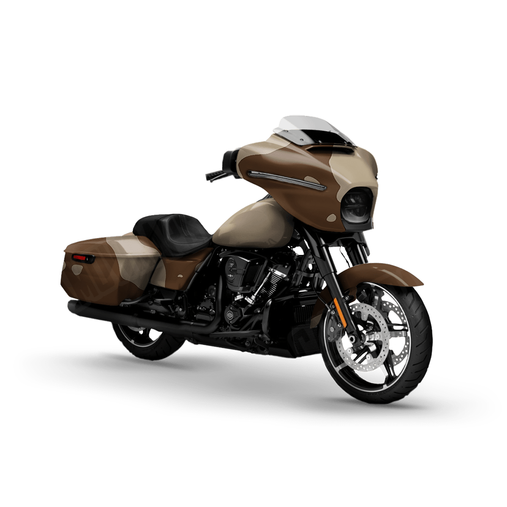 Jumbo Cumulus Desert Motorcycle Camo Vinyl Wrap