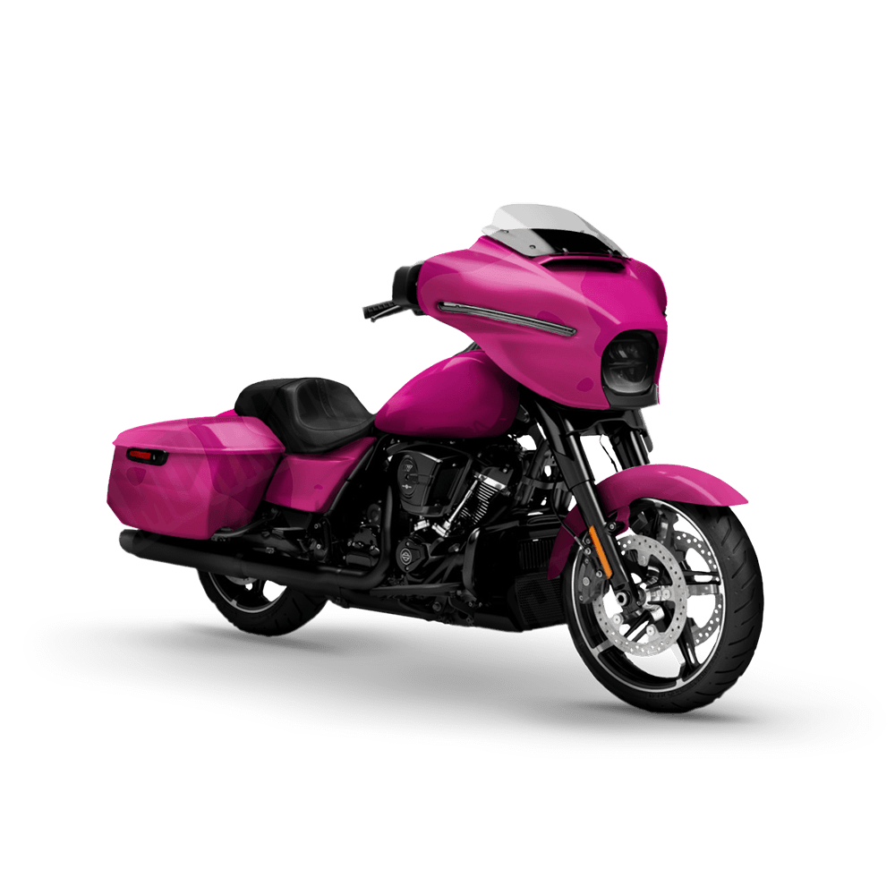Jumbo Cumulus Elite Magenta Motorcycle Camo Vinyl Wrap