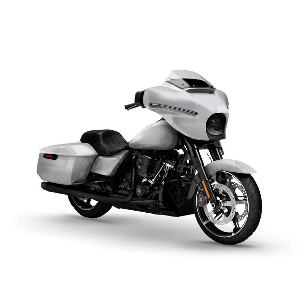 Pixel Elite White Motorcycle Wraps