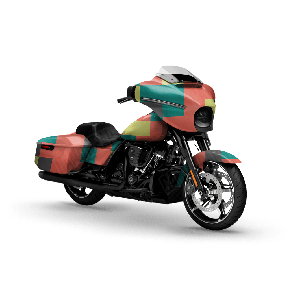 Pixel Fiesta Motorcycle Wraps