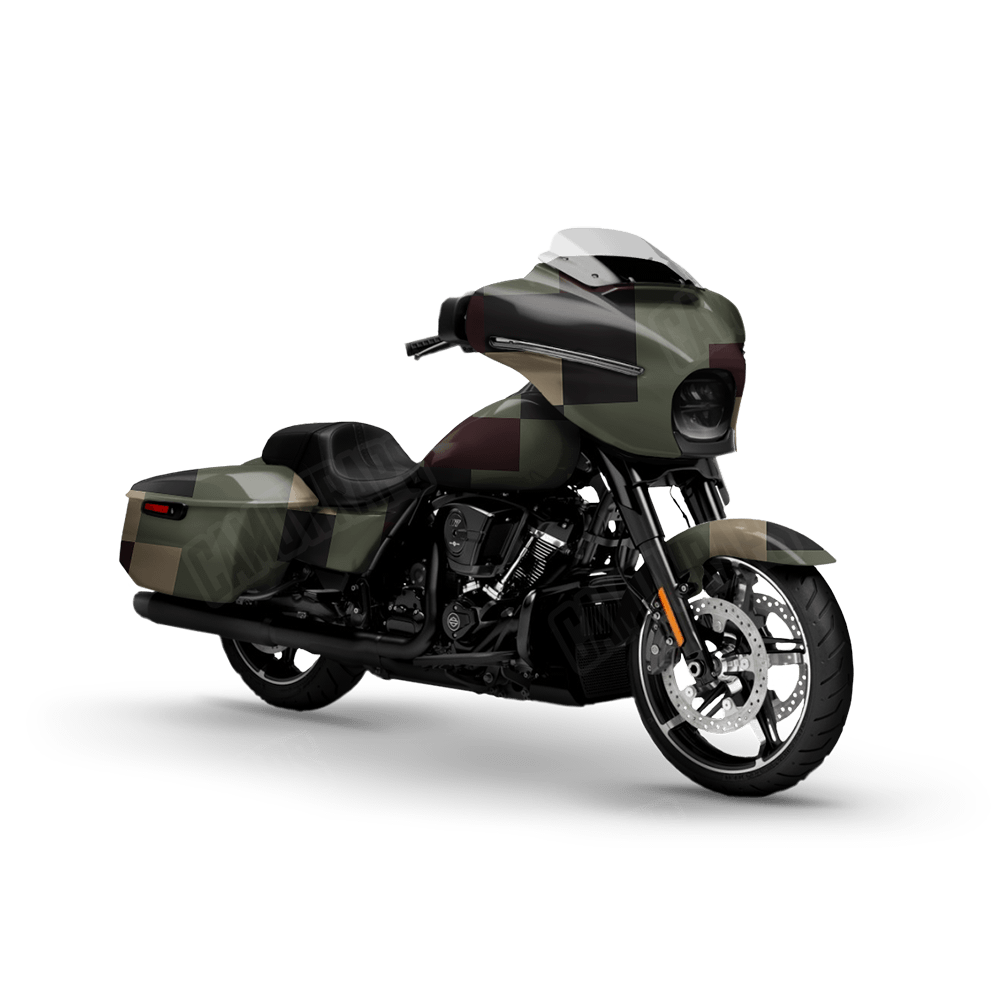 Pixel Militant Blood Motorcycle Wraps