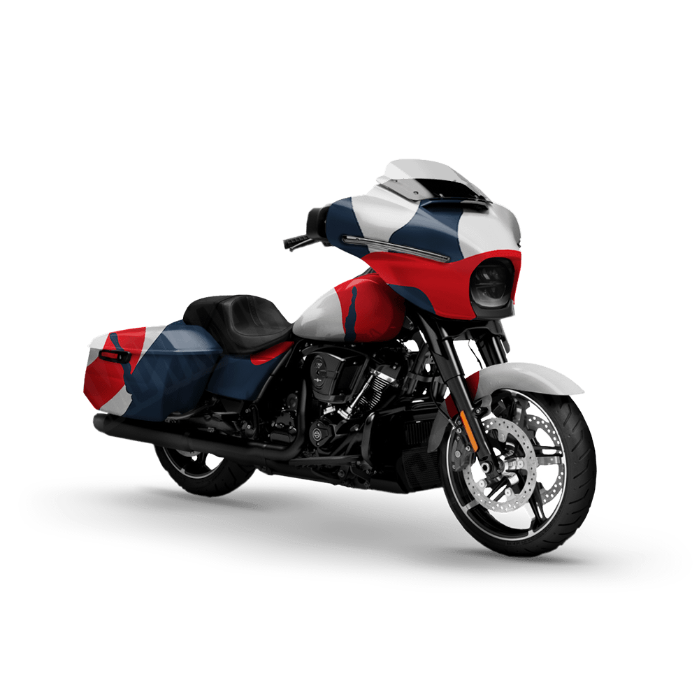 Jumbo Ragged America Motorcycle Camo Vinyl Wrap