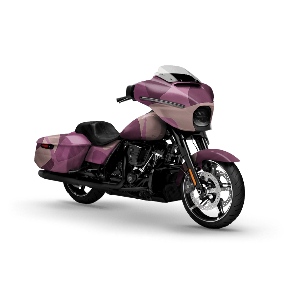 Jumbo Ragged Floral Motorcycle Camo Vinyl Wrap