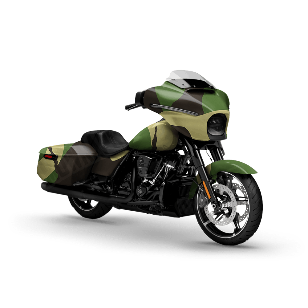 Jumbo Ragged Jungle Motorcycle Camo Vinyl Wrap