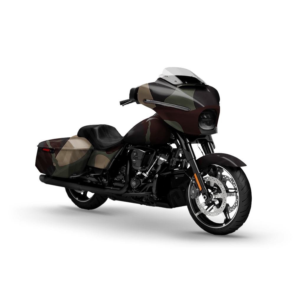 Jumbo Ragged Militant Blood Motorcycle Camo Vinyl Wrap