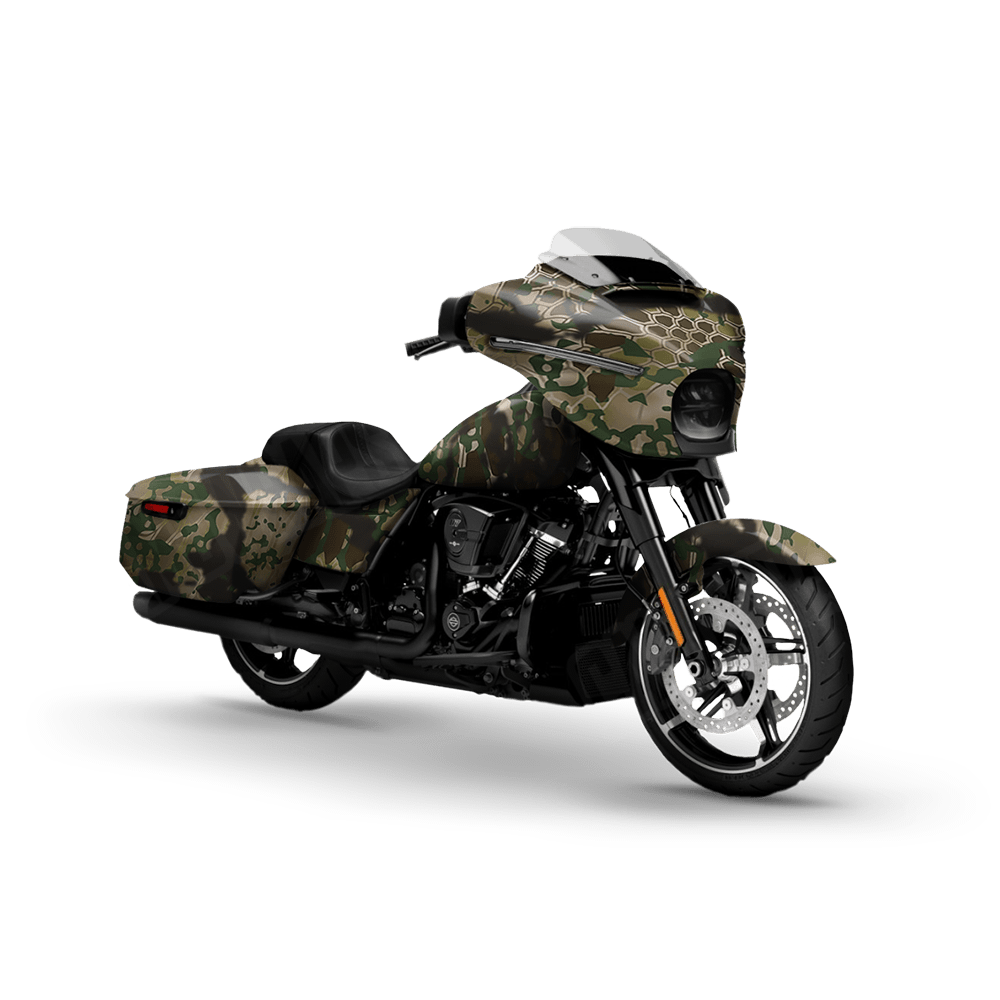 Kryptek Obskura Transitional Brown Motorcycle Camo Vinyl Wrap