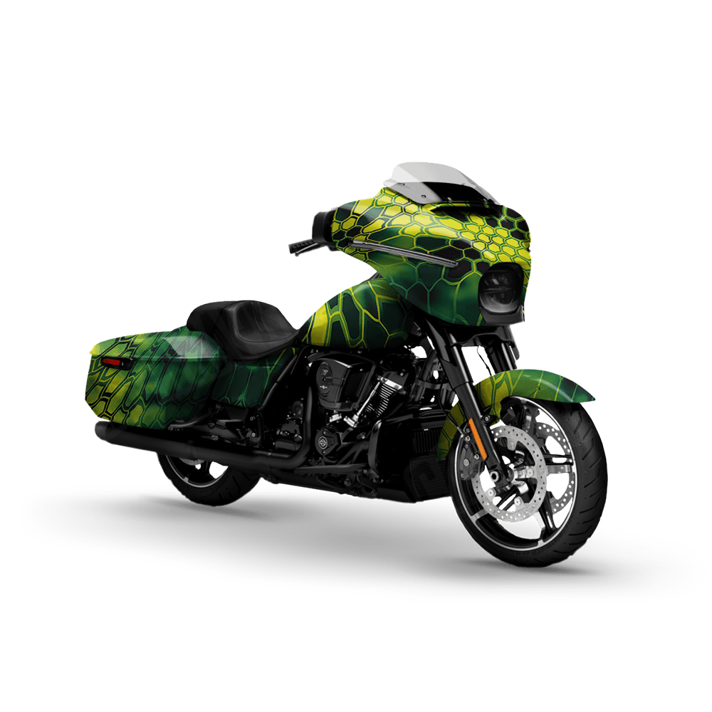 Kryptek Toxic Waste Motorcycle Camo Vinyl Wrap
