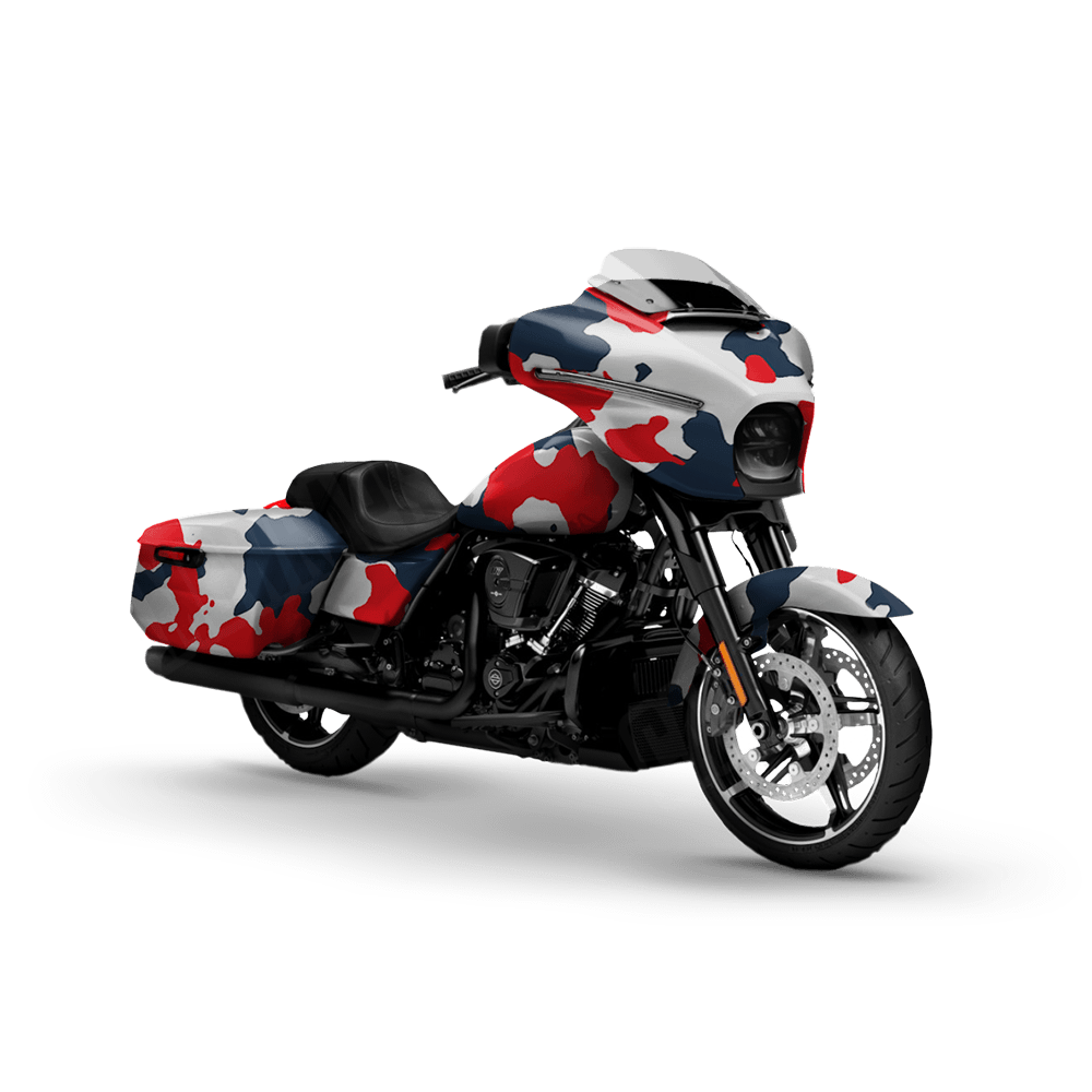 Large Cumulus America Motorcycle Camo Vinyl Wrap