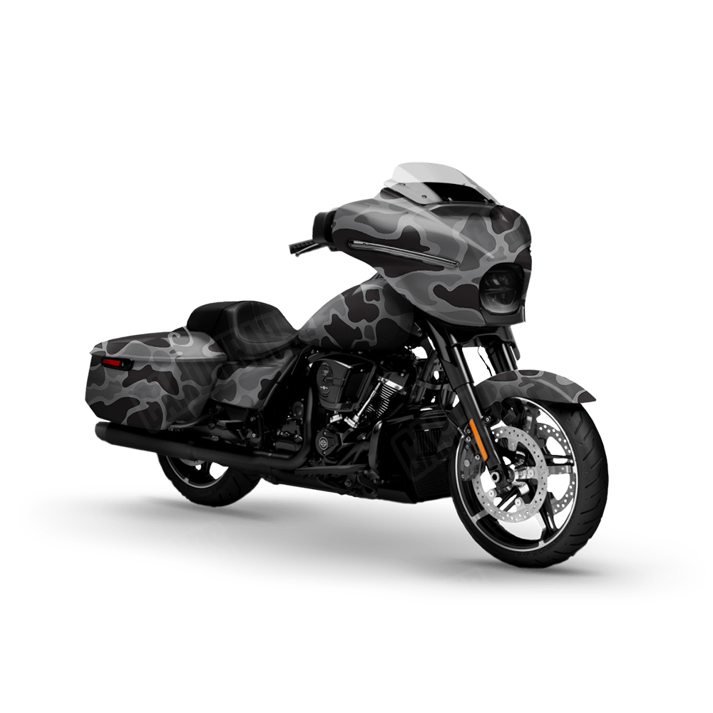 Old School Duck Midnight Motorcycle Wraps