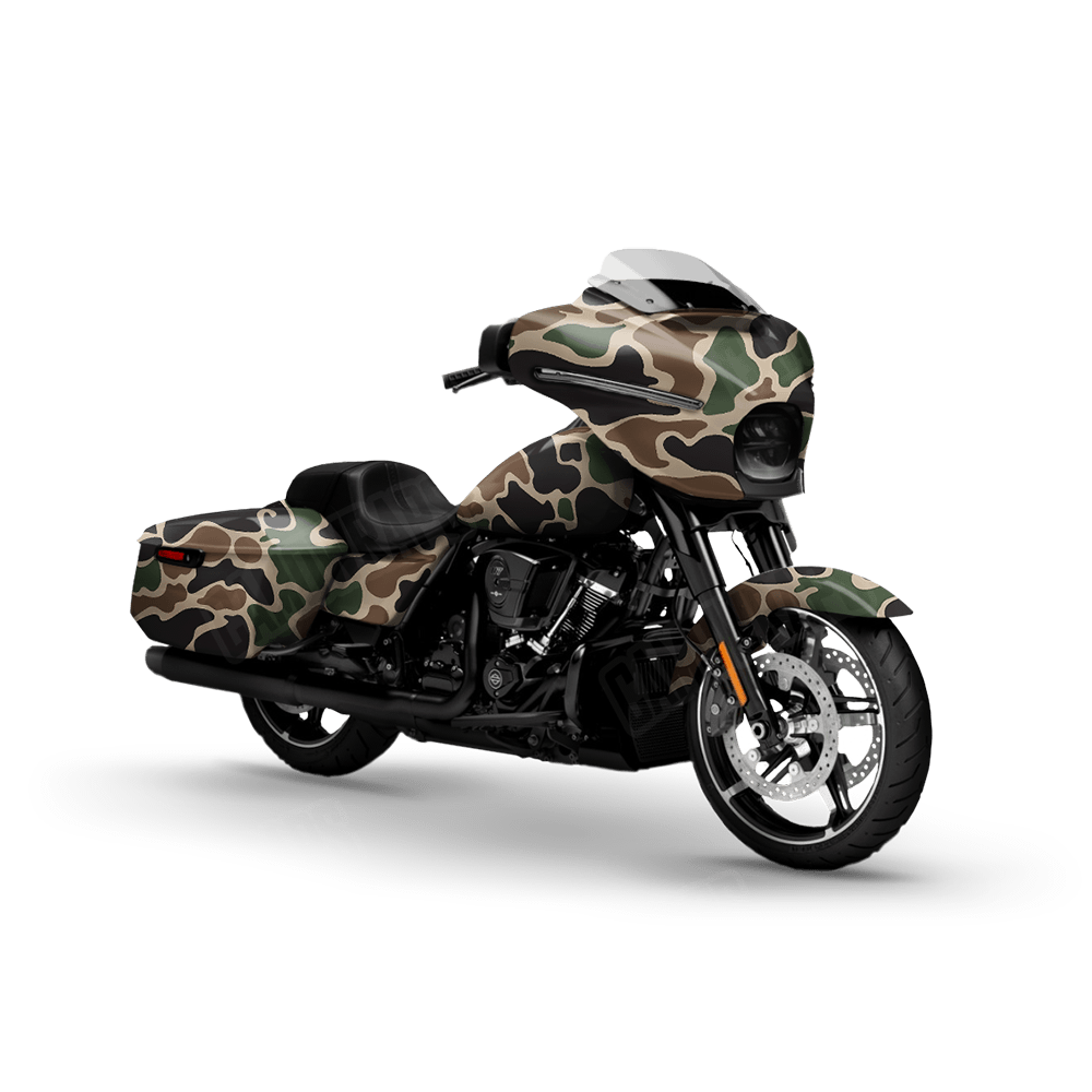 Old School Duck Woodland Motorcycle Wraps