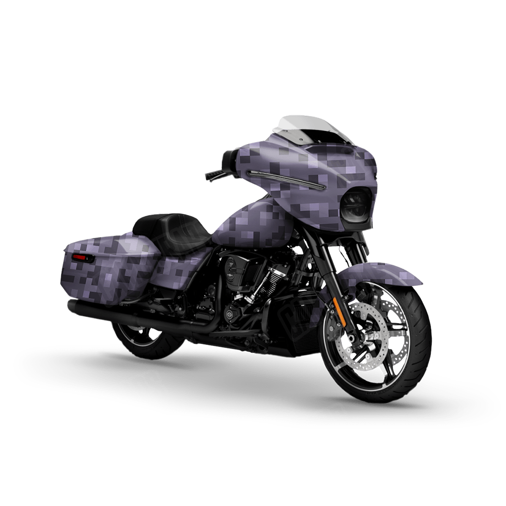 Pixel Lilac Motorcycle Wraps
