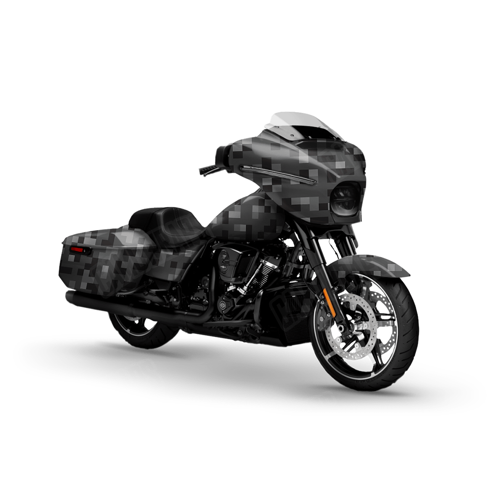 Pixel Midnight Motorcycle Wraps