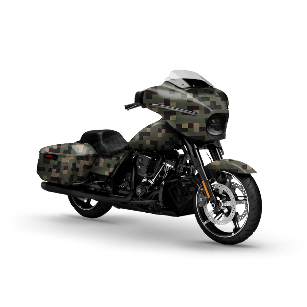 Pixel Militant Blood Motorcycle Wraps