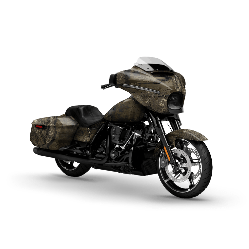 Large Realtree Timber Motorcycle Camo Vinyl Wrap