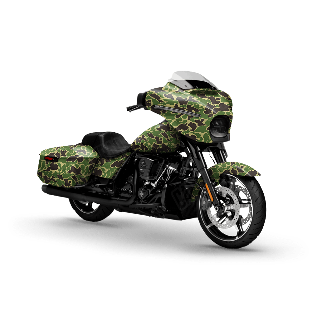 Old School Duck Jungle Motorcycle Wraps