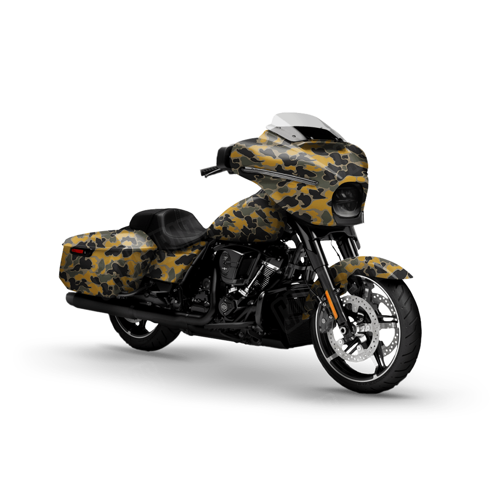 Old School Duck Militant Yellow Motorcycle Wraps