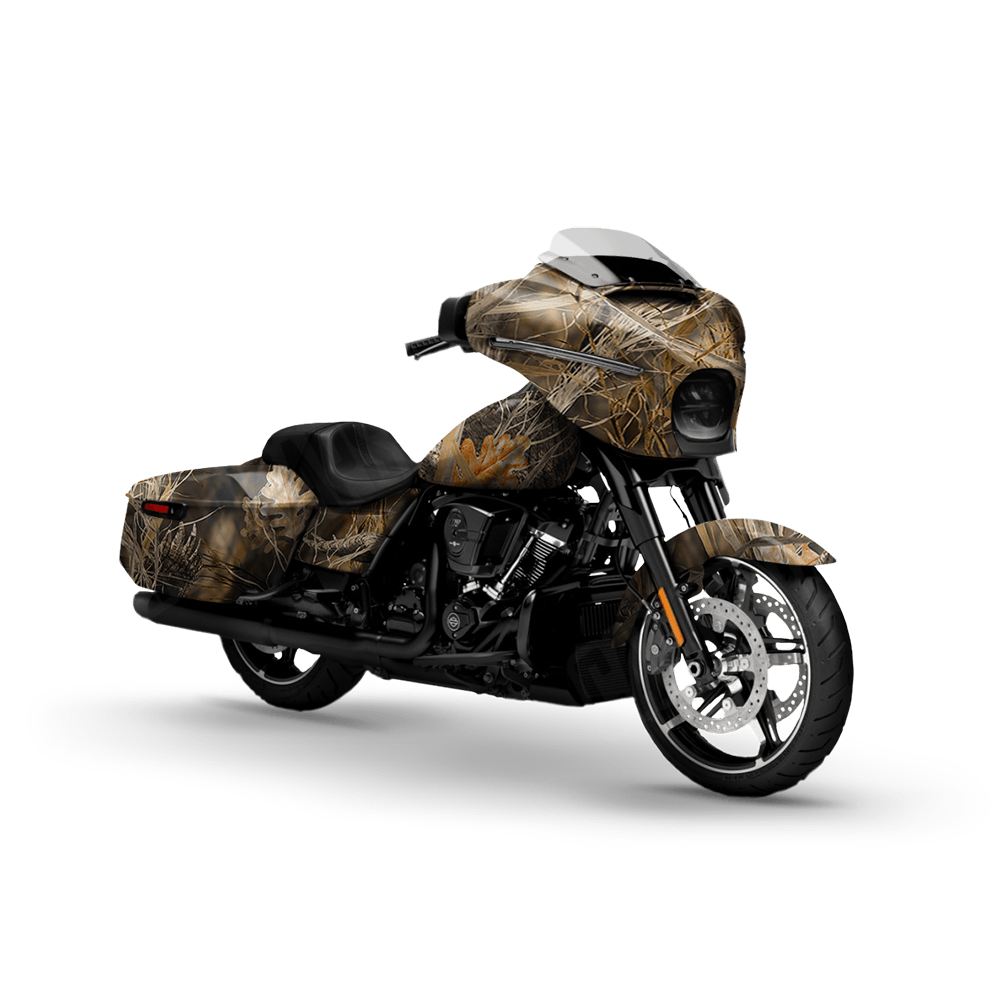 Nature Dry Grassland Duck Motorcycle Camo Vinyl Wrap
