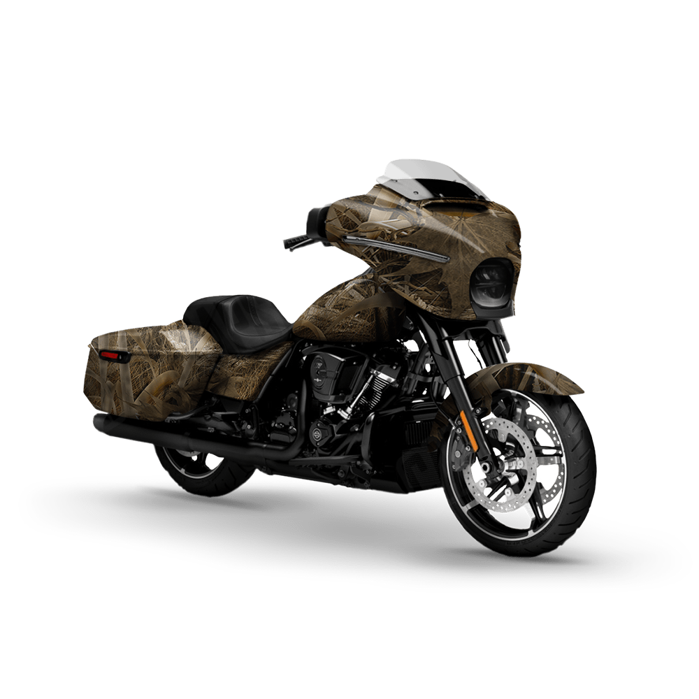 Nature Grassland Motorcycle Camo Vinyl Wrap