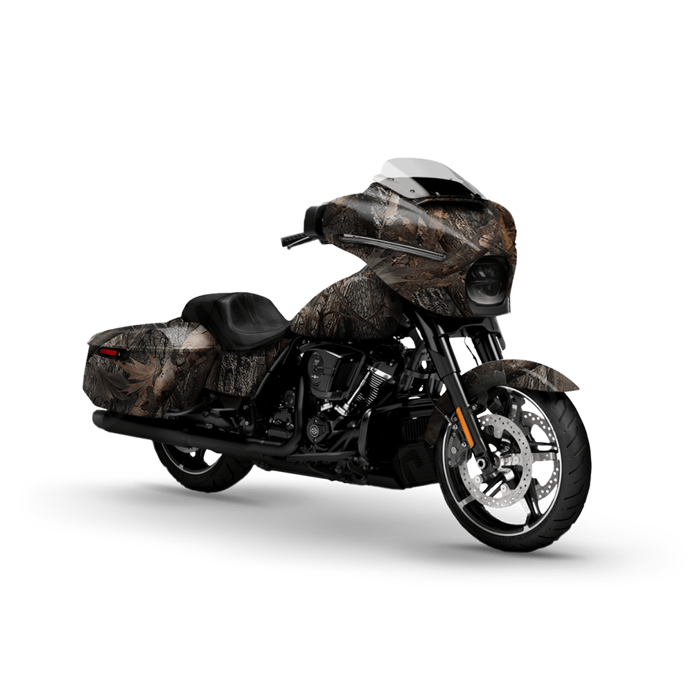 Nature Mossy Woodland Motorcycle Camo Vinyl Wrap