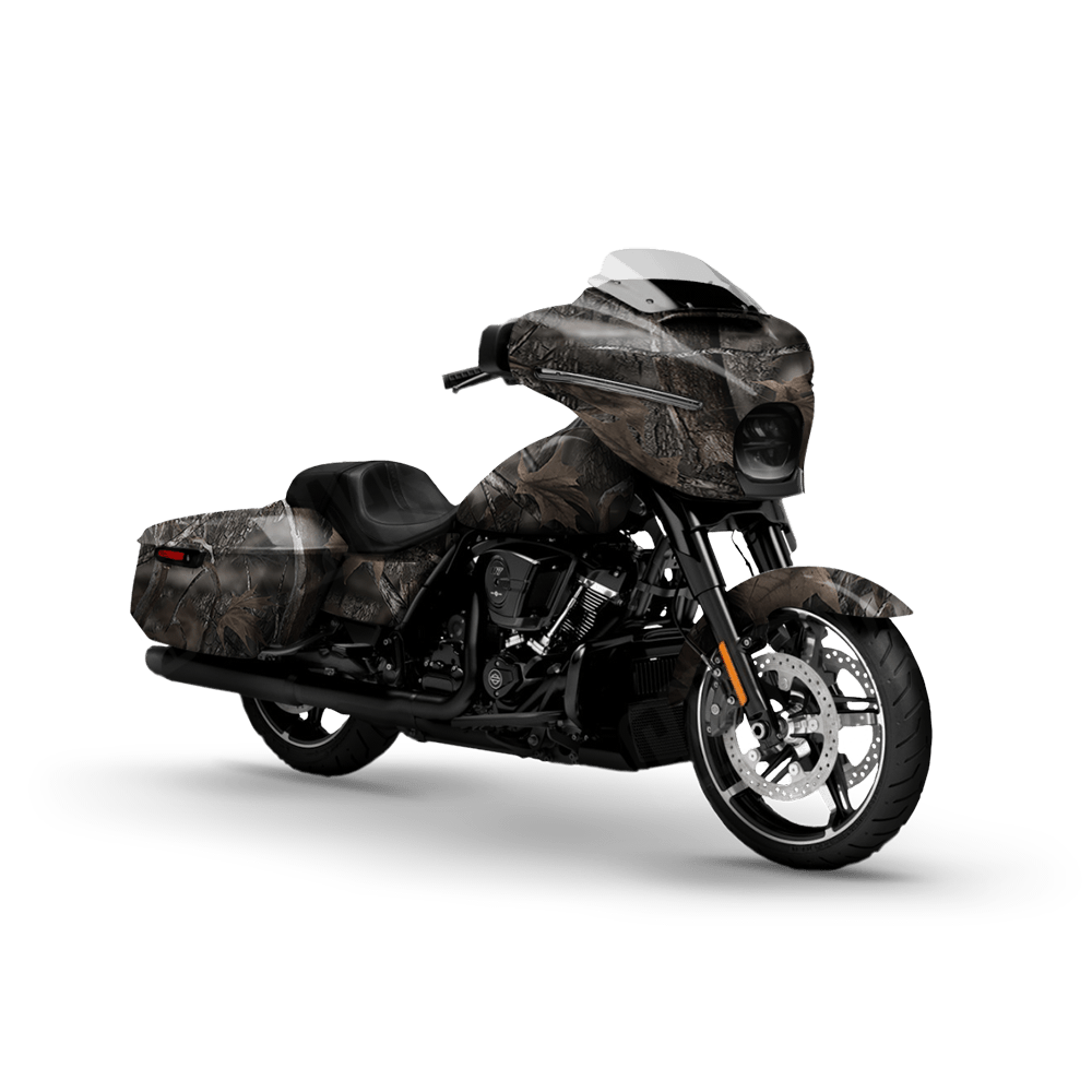 Nature Woodland Motorcycle Camo Vinyl Wrap