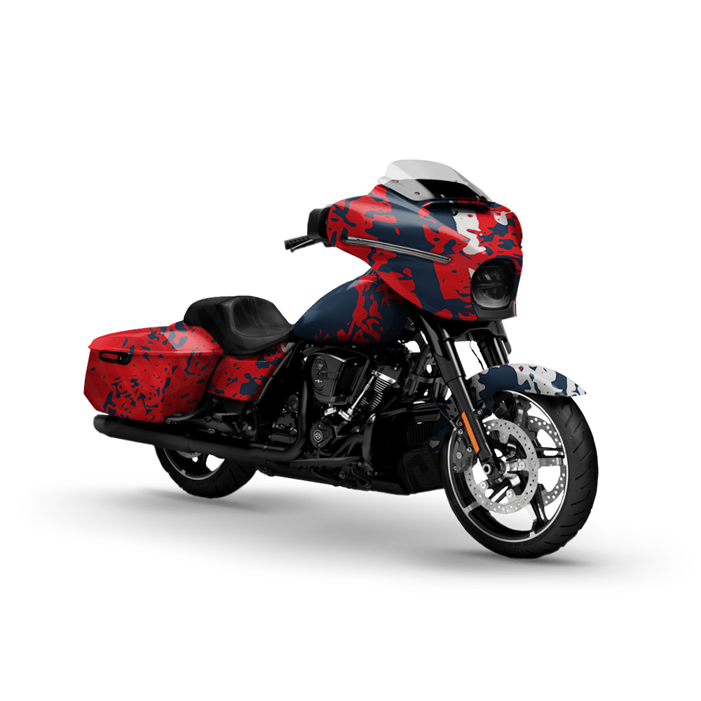 Pasted America Motorcycle Camo Vinyl Wrap
