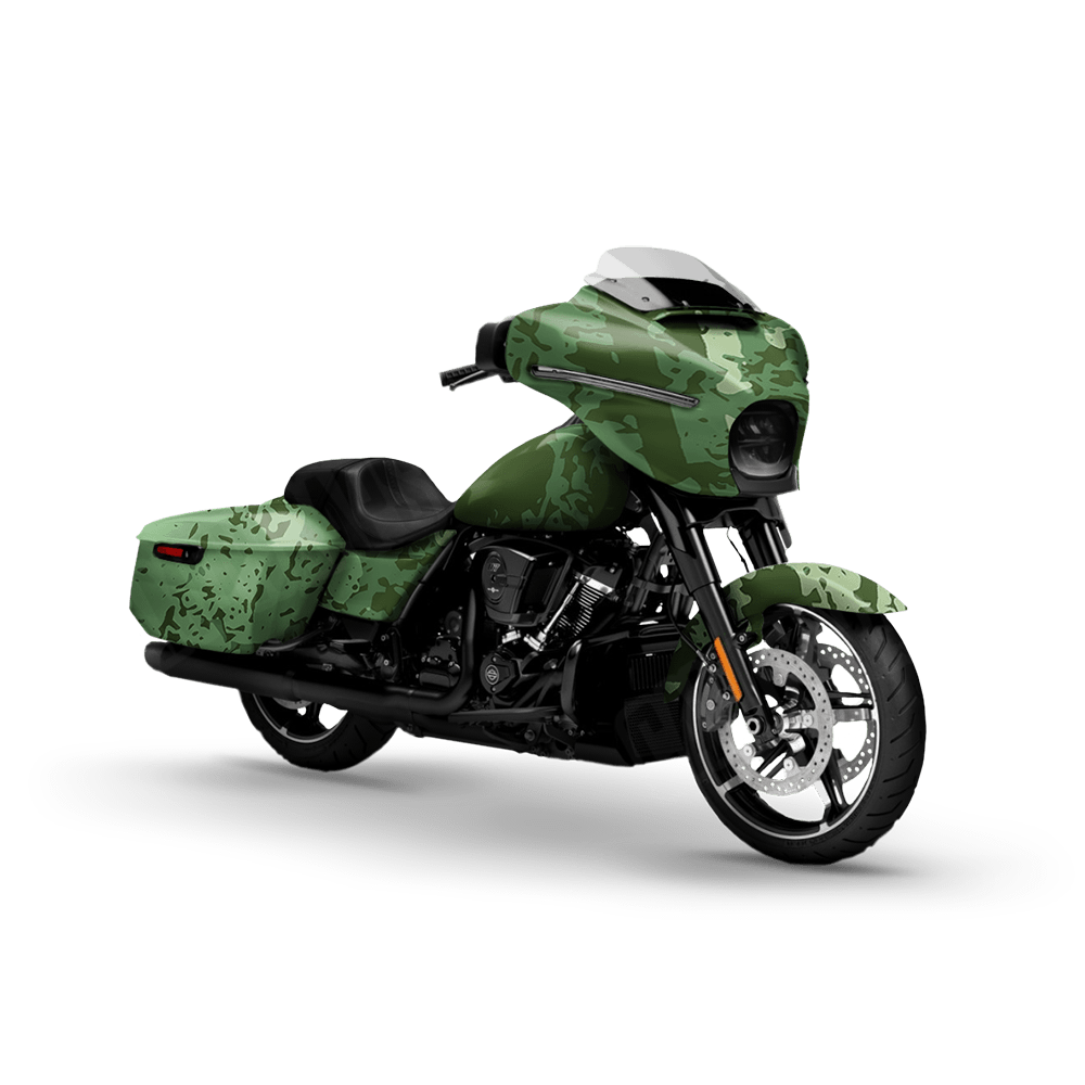 Pasted Pistachio Motorcycle Camo Vinyl Wrap