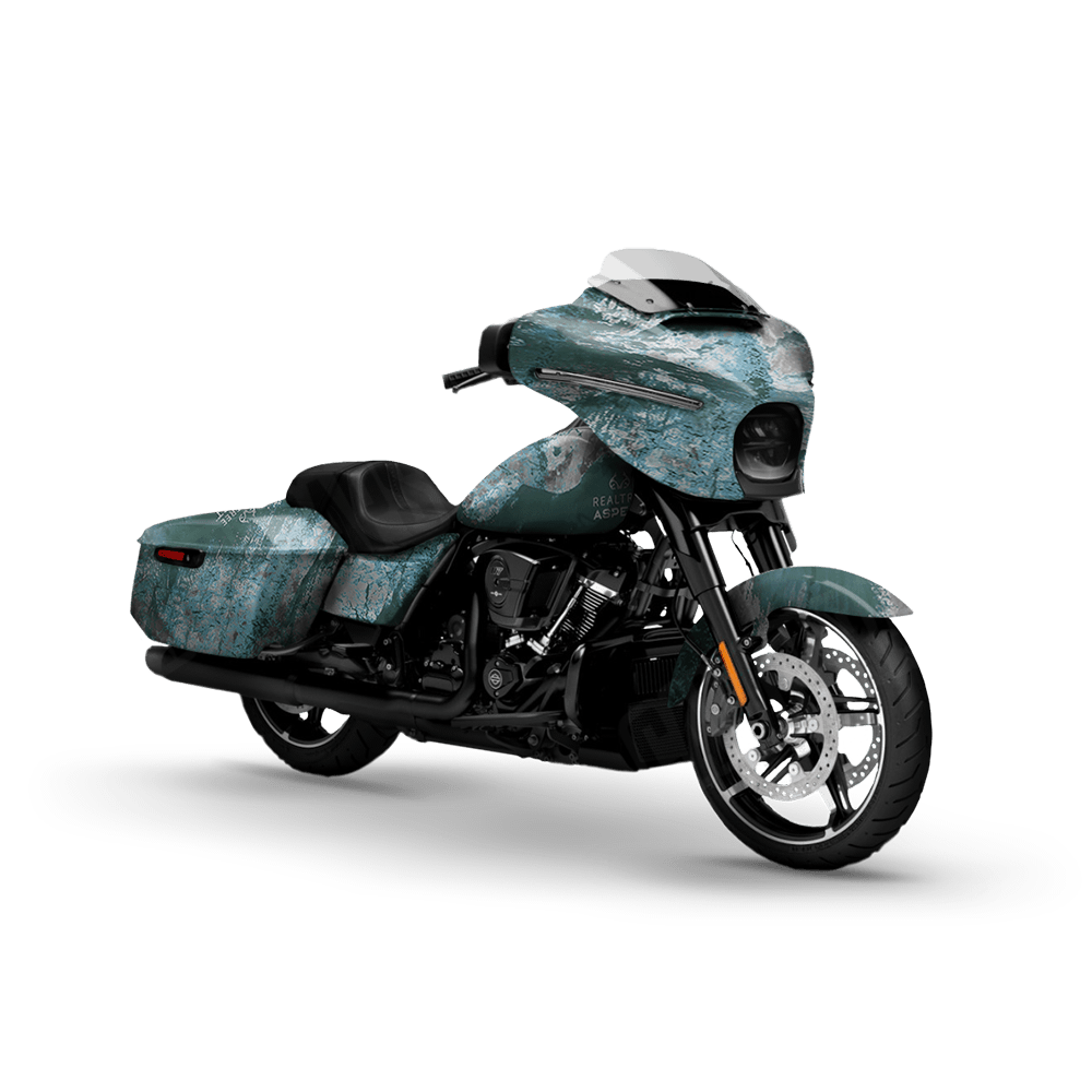 Realtree Aspect Glacier Motorcycle Camo Vinyl Wrap