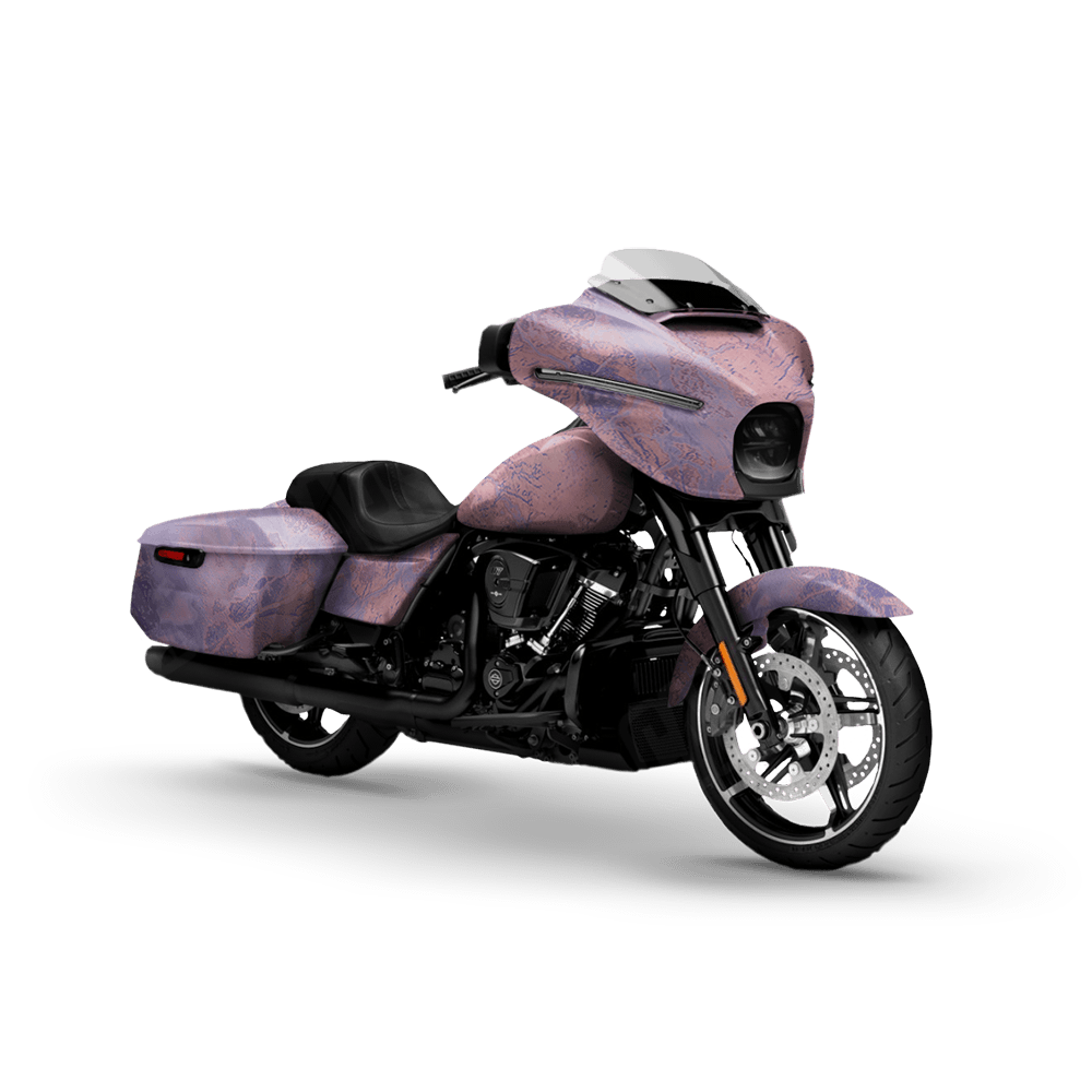 Realtree WAV3 Purple Rose Motorcycle Camo Vinyl Wrap