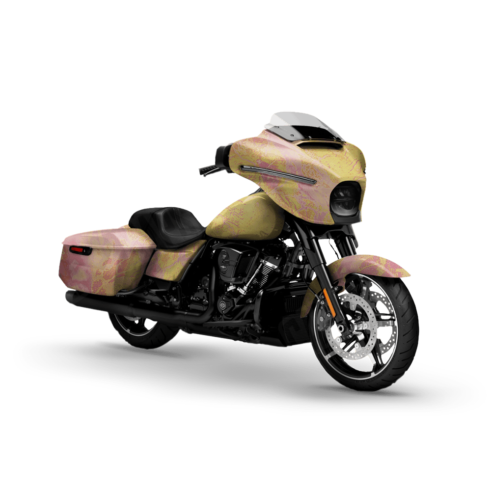 Realtree WAV3 Strawberry Lemonade Motorcycle Camo Vinyl Wrap