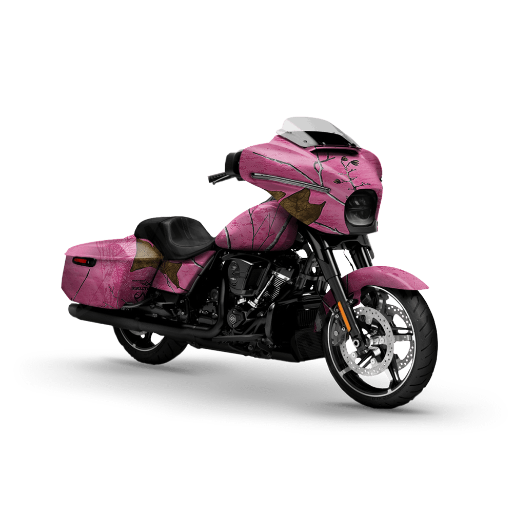 Realtree XTRA Colors Pink Motorcycle Camo Vinyl Wrap