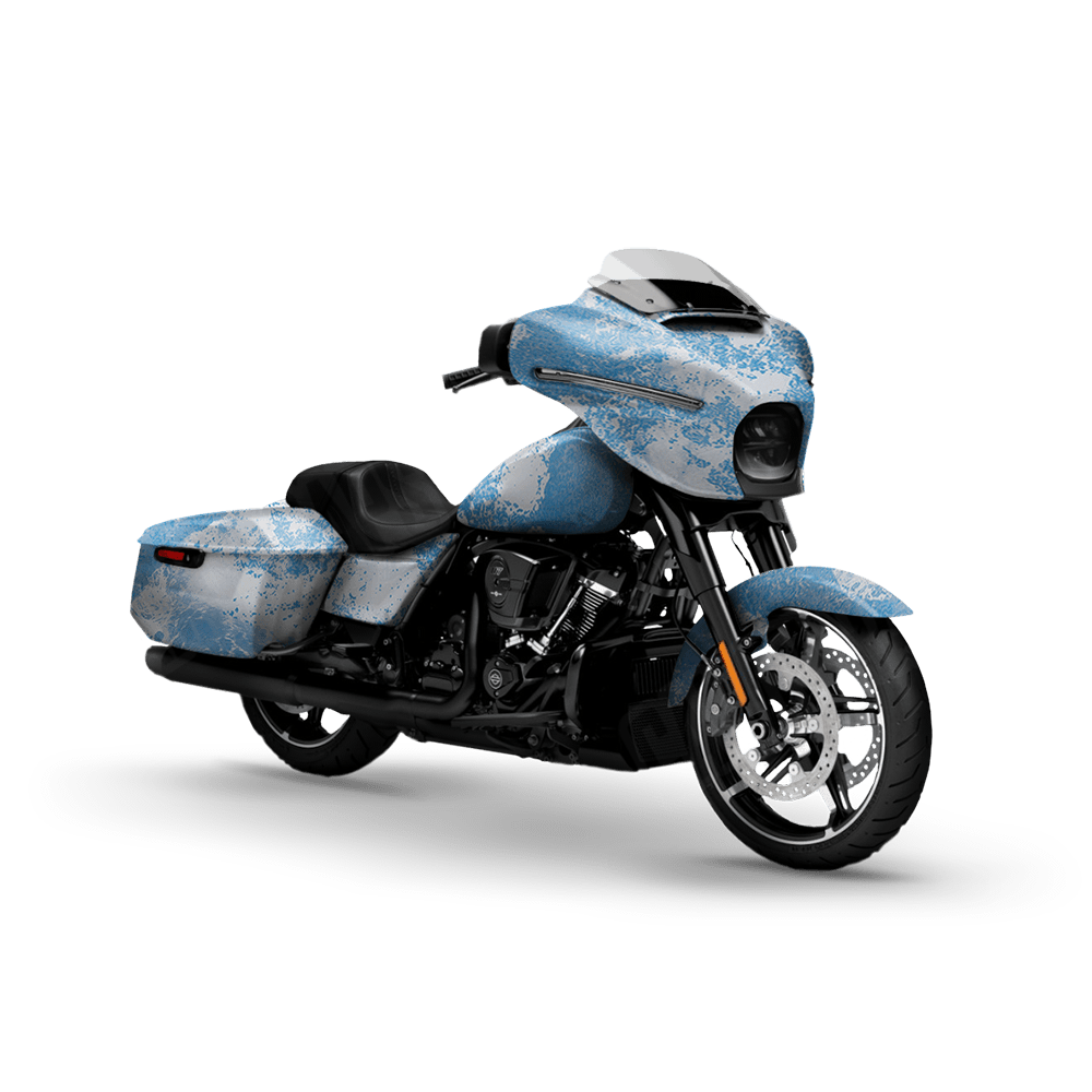 Realtree XTREME Ice Camo Motorcycle Vinyl Wrap