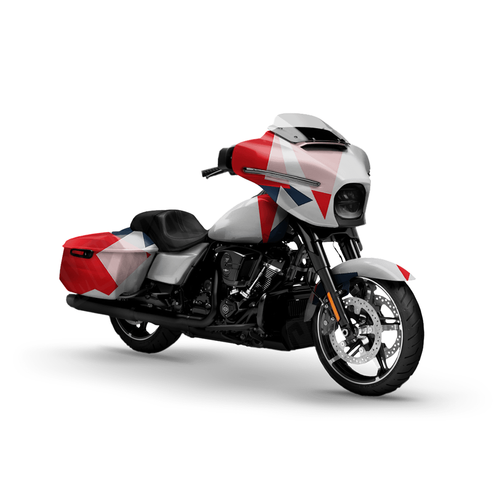 Shattered America Motorcycle Camo Vinyl Wrap